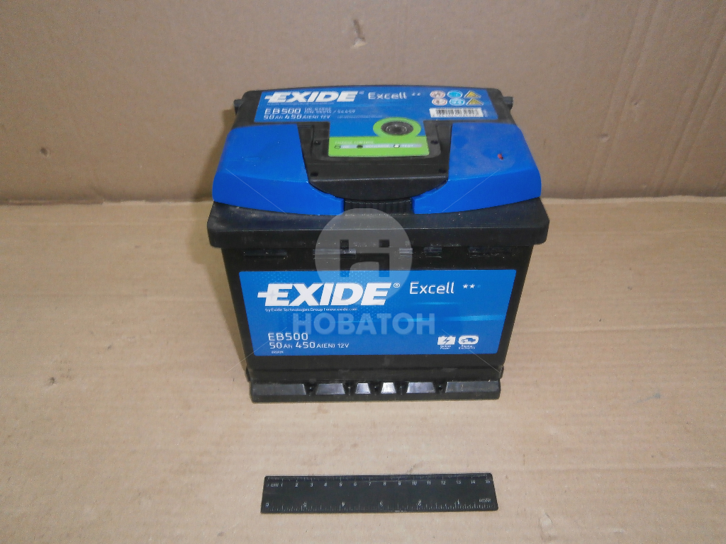 Акумулятор 50Ah-12v Exide EXCELL (207х175х190), R, EN450 - фото 0