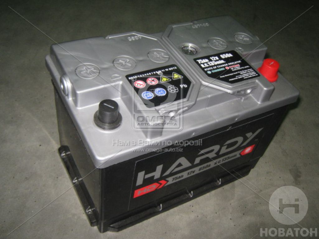 Аккумулятор   75Ah-12v HARDY SP (278x175x190),R,EN650-680 - фото 