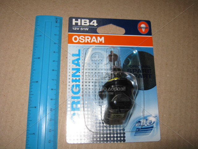 Лампа фарная HB4 12V 51W P22d ORIGINAL LINE (1 шт) blister (OSRAM) - фото 
