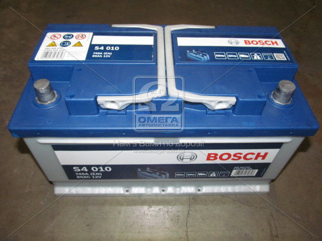 Акумулятор 80Ah-12v BOSCH (S4010) (315x175x175),R,EN740 - фото 