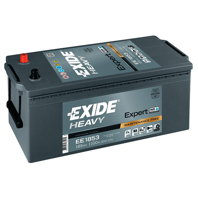 Акумулятор  185Ah-12v Exide EXPERT HVR(513х223х223),L,EN1100 !КАТ. -10% EXIDE EE1853 - фото 