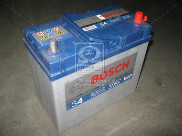 Аккумулятор   45Ah-12v BOSCH (S4020) (238x129x227),R,EN330,Азия тонк.клеммы !КАТ. -10% 0092S40200 - фото 