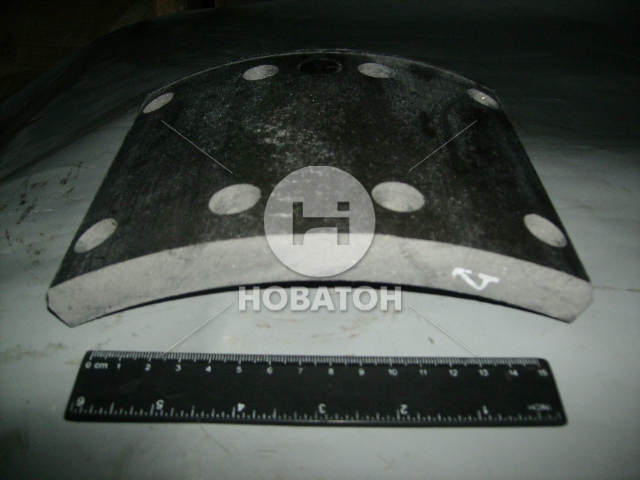 Накладка тормозная СуперМАЗ сверленая (Трибо) - фото 