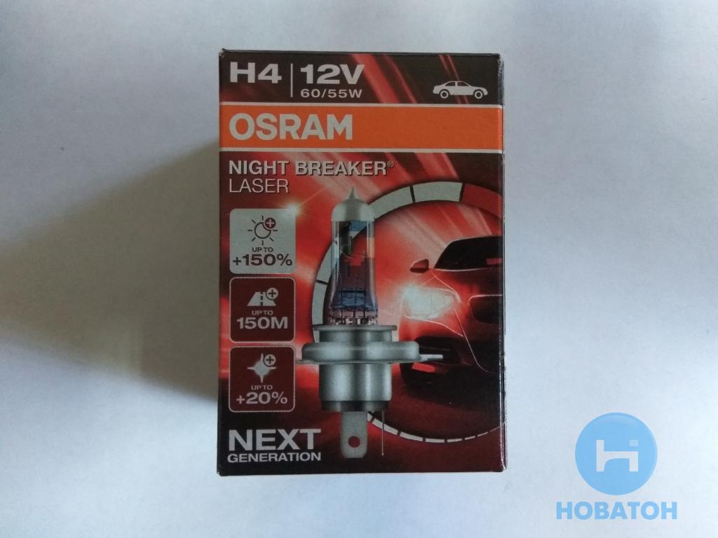 Лампа фарна H4 12v 60/55w P43t NIGHT BREAKER LASER (вир-во OSRAM) 64193NL - фото 