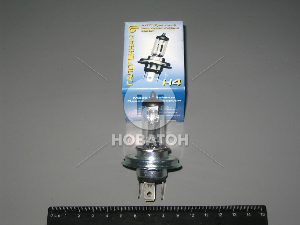 Лампа фарная АКГ 12-60+55-1 ИЖ галогеновая (Брест) - фото 