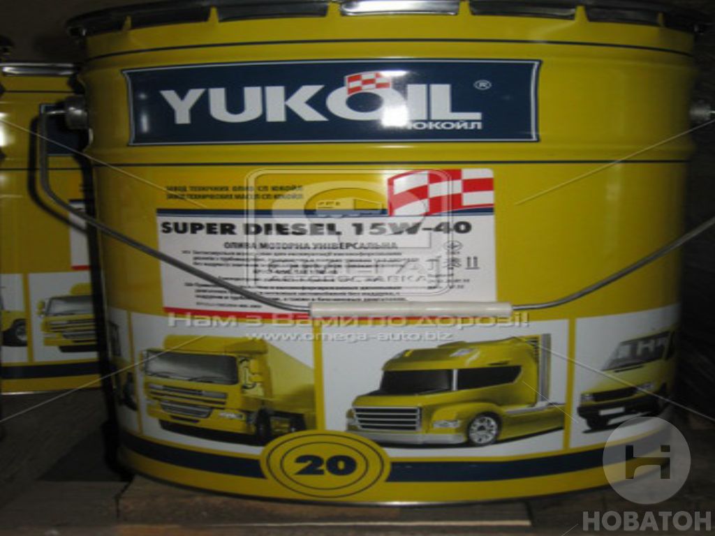 Масло моторное Yukoil SUPER DIESEL SAE 15W-40 API CF-4/SG (Канистра 20 л) - фото 