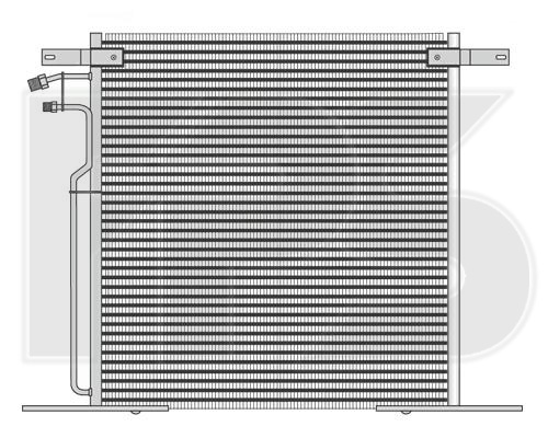 Радиатор кондиционера (конденсер) MERCEDES-BENZ (МЕРСЕДЕС-БЕНЦ) VITO 96 (FPS) Fps FP 46 K91 - фото 