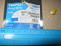 Лампа LED панель приборов, подсветки кнопок T5B8,5d-02 (1SMD) W1.2W  B8.5d  желтая 12V <TEMPEST> - фото 