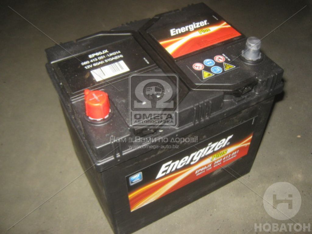 Аккумулятор   60Ah-12v Energizer Plus (232х173х225), L,EN510 Азия 560 413 051 - фото 