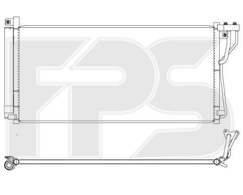 Конденсатор кондиционера HYUNDAI Grandeur/Sonata V (PARTS-MALL) PARTS MALL PXNCA-080 - фото 