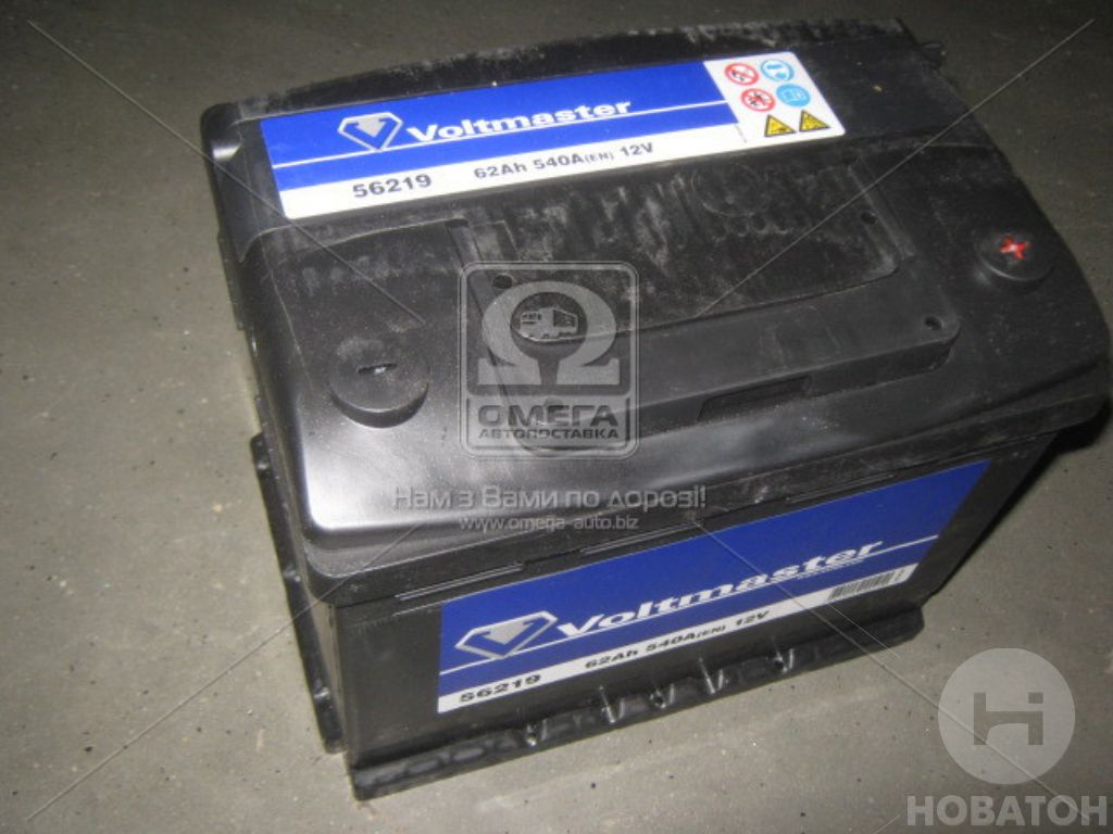 Аккумулятор  62Ah-12v VOLTMASTER (242х175х190),R,EN540 EXIDE TECHNOLOGIES S.A. 56207 - фото 