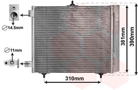 Радиатор кондиционера [OE. 6455.AL] (AVA COOLING CN5205 - фото 