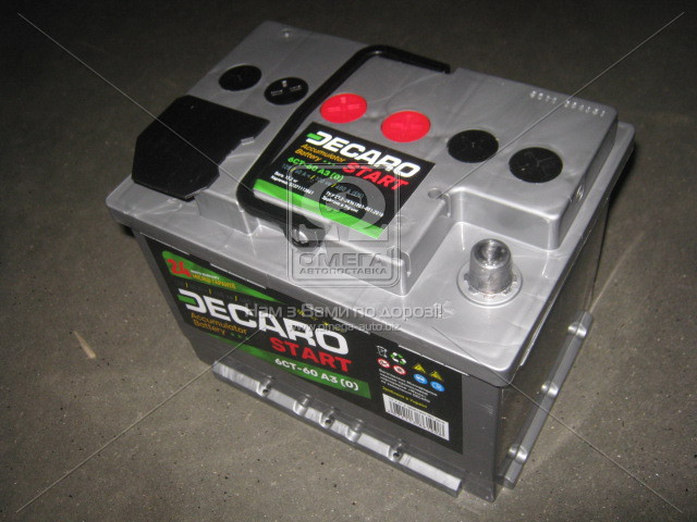 Аккумулятор   60Ah-12v DECARO START (242x175x190),R,EN480 6СТ-60 АЗЕ (0) - фото 