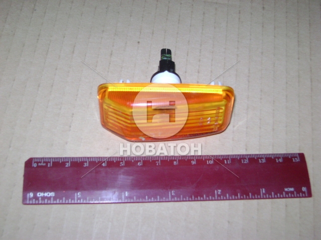 Указатель поворота боковой ВАЗ 2108 оранжевый с лампой (Рекардо) - фото 