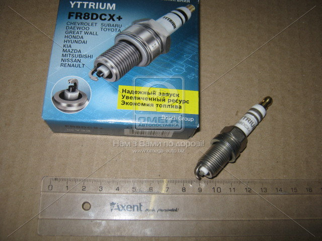 Свеча зажигания YTTRIUM FR8DC+(4-х мест. уп.) (Энгельс) - фото 