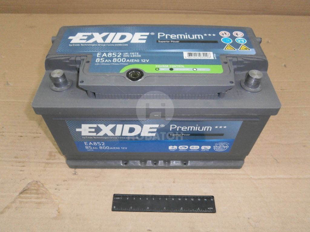 Аккумулятор   85Ah-12v Exide PREMIUM(315х175х175),R,EN800 EXIDE EA852 - фото 