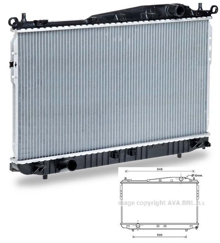 Радиатор охлаждения CHEVROLET EPICA (V250) (AVA) - фото 