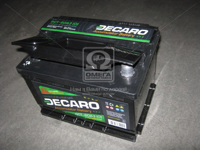 Акумулятор 60Ah-12v DECARO MASTER (242x175x190), R, EN540 6СТ-60 А3 (0) M - фото 