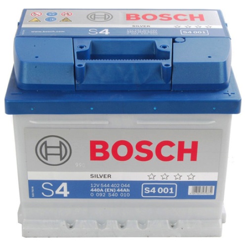 Акумулятор   44Ah-12v BOSCH (S4001) (207x175x175),R,EN440 !КАТ. -10% - фото 