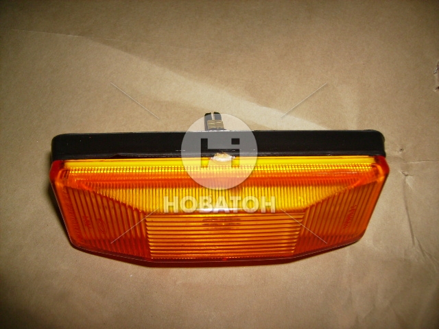 Указатель поворотов боковой ВАЗ 2106 оранжевый с лампой и прокладке в упаковке (Рекардо) - фото 