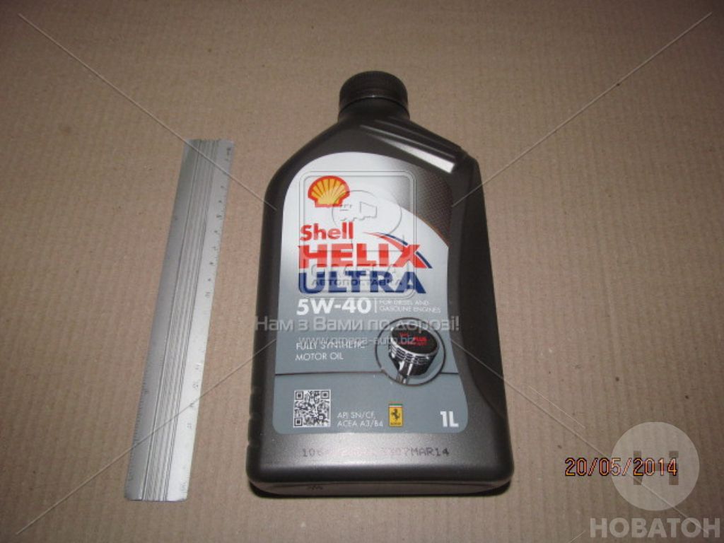 Масло моторн. SHELL Helix Ultra SAE 5W-40 SN/CF (Канистра 1л) - фото 