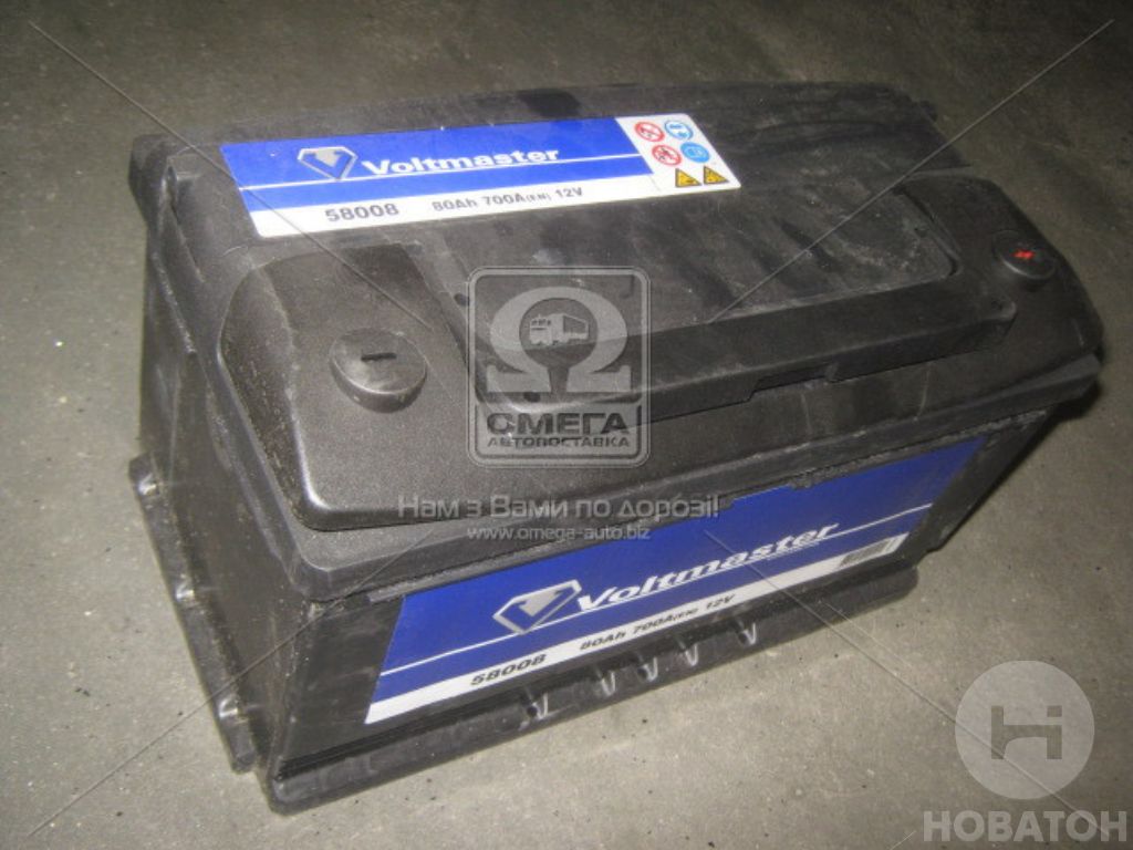 Аккумулятор  80Ah-12v VOLTMASTER (315х175х175),R,EN700 EXIDE TECHNOLOGIES S.A. 58008 - фото 