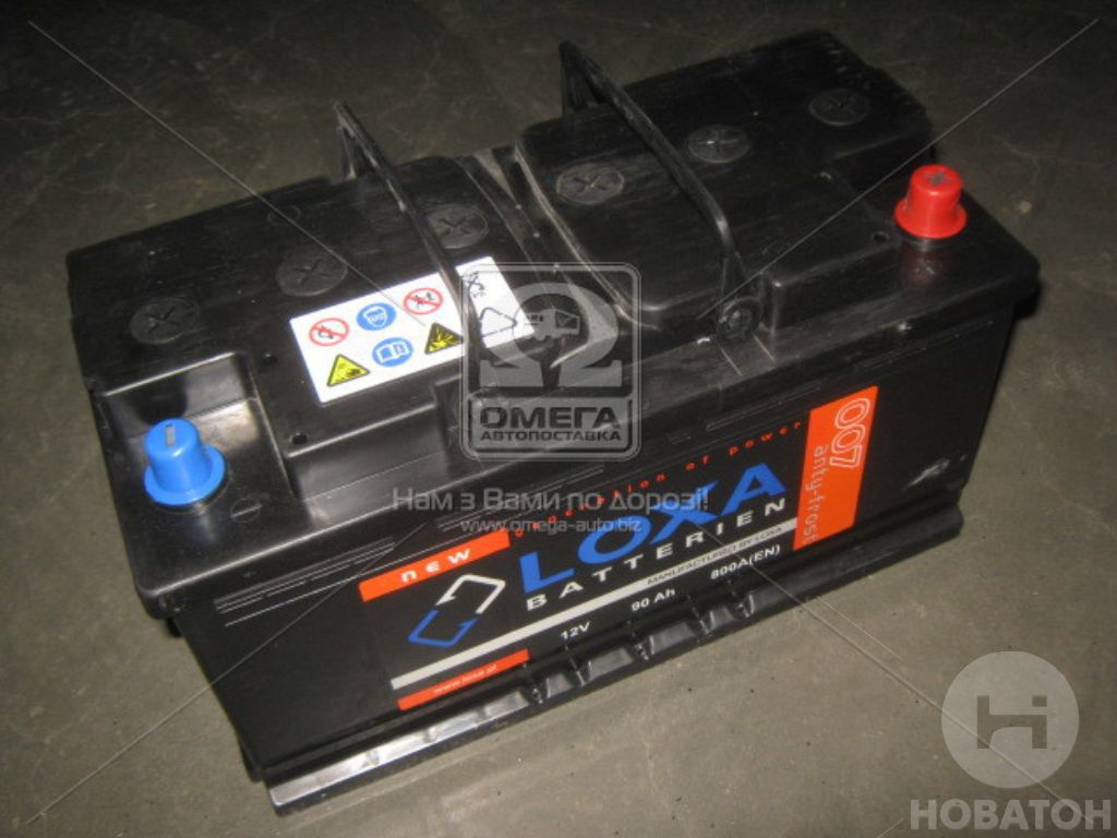 Аккумулятор   90Ah-12v LOXA (350x175x190),R,EN800 - фото 0