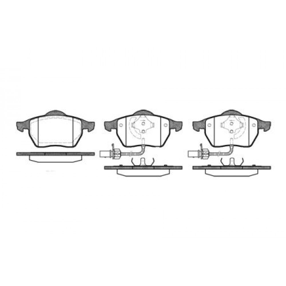 Колодки тормозные передние AUDI (АУДИ) A4, A6, SKODA (ШКОДА) Superb, VOLKSWAGEN (ФОЛЬЦВАГЕН) Passat - фото 