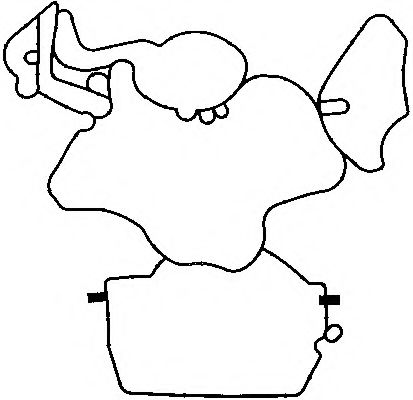Прокладка, крышка картера (блок-картер двигателя) (ELRING) - фото 