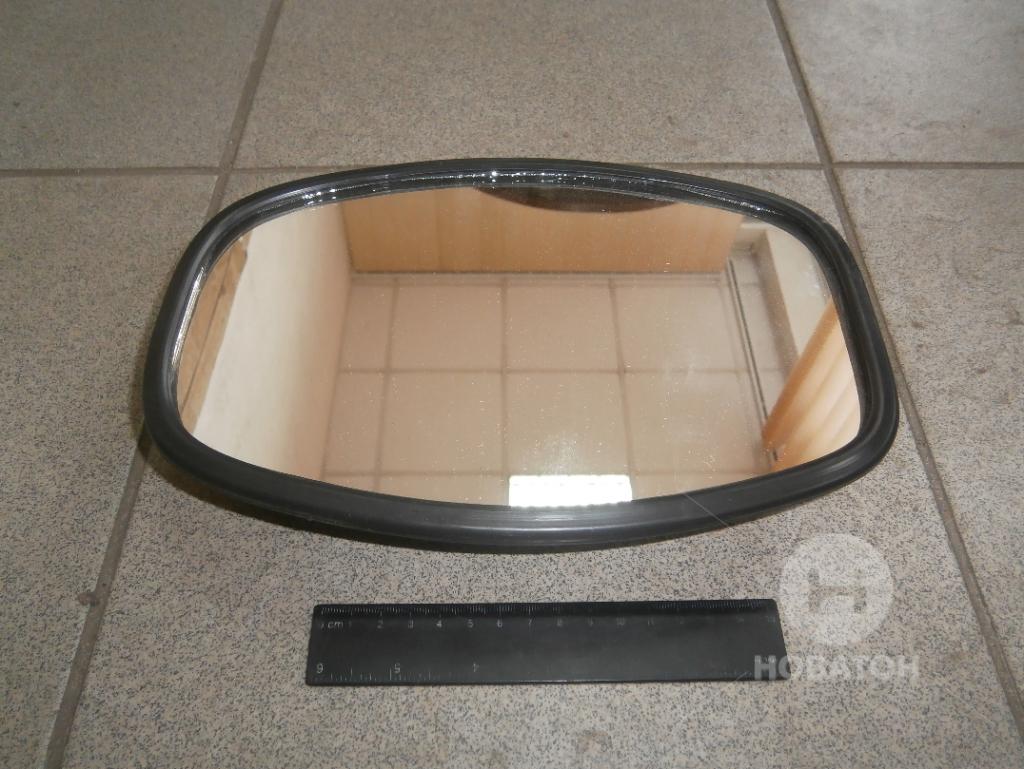 Дзеркало бічне УАЗ 452 250х160 плоске пласт.корп. (вир-во. Росія) - фото 
