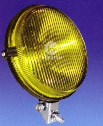 Фара противотуманная МТЗ круглая галогеновая лампа (жёлтое стекло) (Руслан-Комплект) - фото 
