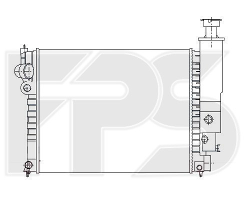 Радиатор охлаждения двигателя PEUGEOT_405 87-96 - фото 