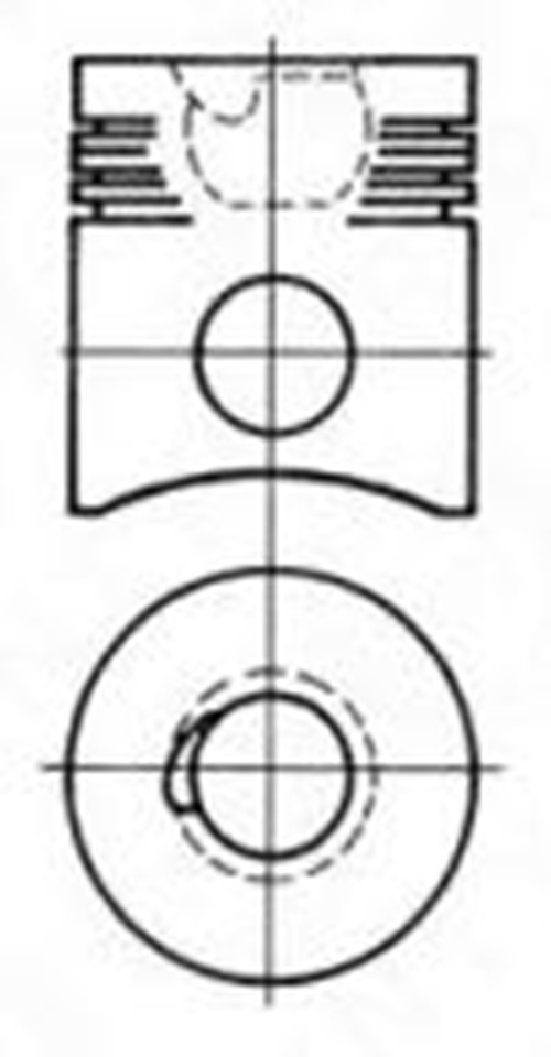 Кільця поршневі 125 мм (вир-во kolbenschmidt) - фото 