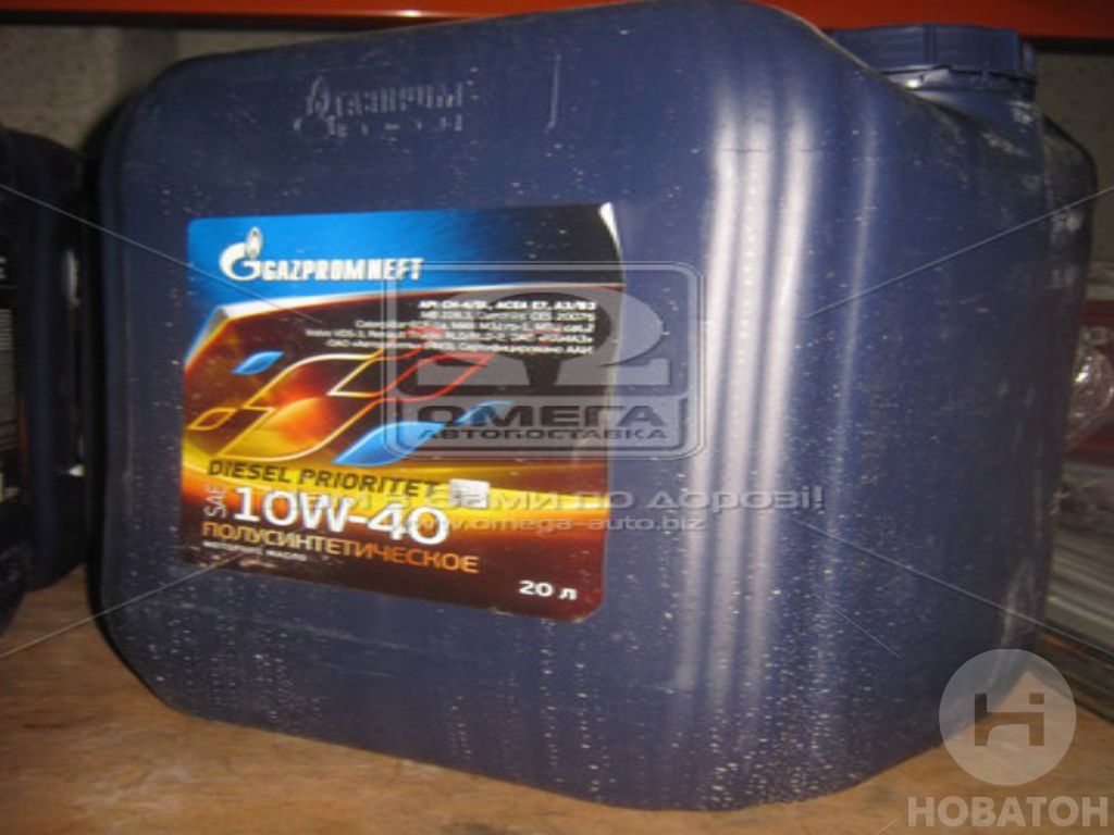 Масло моторное Gazpromneft Diesel Prioritet 10W40 API CH-4/SL, ACEA E7, A3/B3 (Канистра 20л) ГАЗПРОМНЕФТЬ 10W-40 - фото 