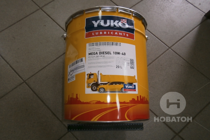 Масло моторное Yukoil MEGA DIESEL SAE 10W-40 API CI-4/SL (Канистра 20л) СП Юкойл ООО 4567 - фото 