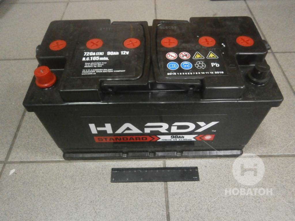 Акумулятор   90Ah-12v HARDY STANDARD (278x175x190),L,EN720 - фото 0