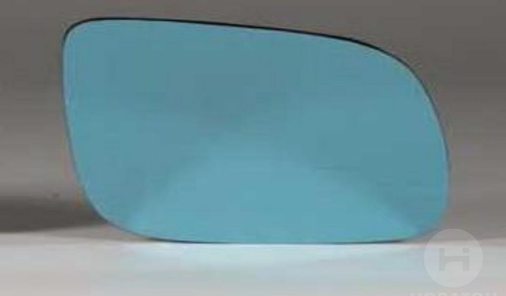 Вкладыш (стекло) зеркала правый сферический голубой с подогревом Audi A3/A4 96-00; A6 94-97 (Alkar) - фото 