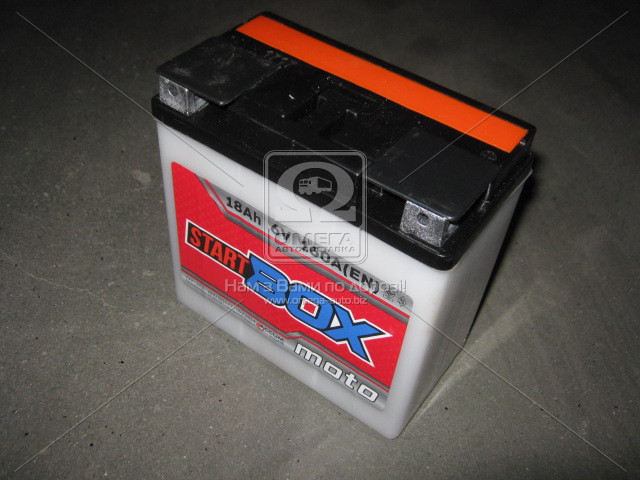 Акумулятор 18Ah-6v StartBOX MOTO 3МТС-18С (148х86х107) EN160 клема плоска - фото 