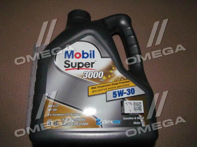 Масло моторн. Mobil SUPER 3000 XE 5W-30 (Канистра 4л) MOBIL 153326 - фото 
