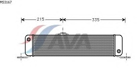 Масляный радиатор MERCEDES L 207D-410D 77-95  2.3D [OE. 002.188.3001 / 3101] (AVA COOLING MS3167 - фото 