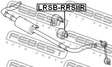 Втулка заднего стабилизатора Febest LRSB-RRSIIR - фото 1