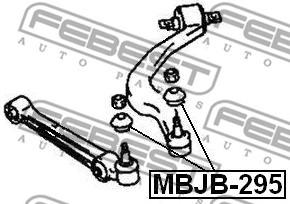 Деталі підвіски (Вир-во FEBEST) Febest MBJB-295 - фото 1