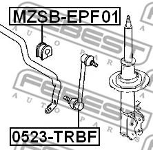 Втулка переднього стабілізатора Febest MZSB-EPF01 - фото 1