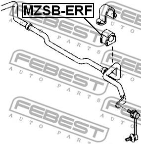 Втулка стабилизатора переднего (FEBEST) Febest MZSB-ERF - фото 1