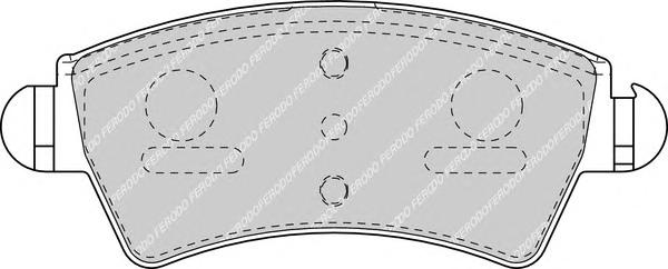 Гальмівні колодки, дискові (ви-во FERODO) FDB1599 - фото 