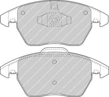 Гальмівні колодки, дискові (вир-во FERODO) FDB1728 - фото 