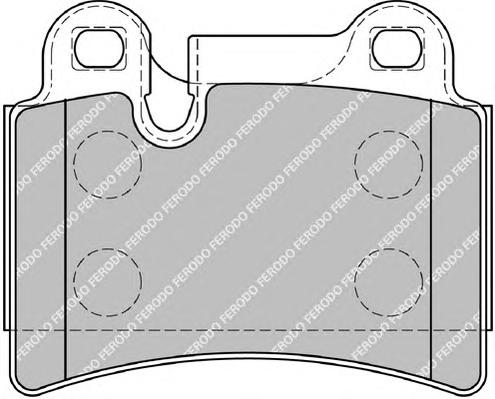Гальмівні колодки, дискові (вир-во FERODO) FDB1878 - фото 2