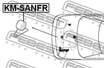 ПОДУШКА (вир-во FEBEST) Febest KM-SANFR - фото 1