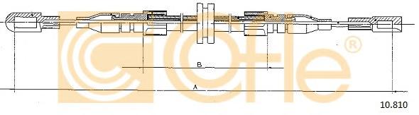 Трос стояночного тормоза (COFLE) - фото 