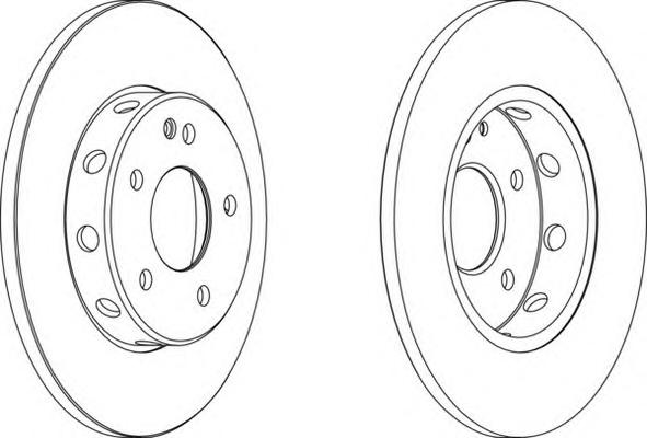 Диск тормозной (FERODO) DDF540 - фото 3